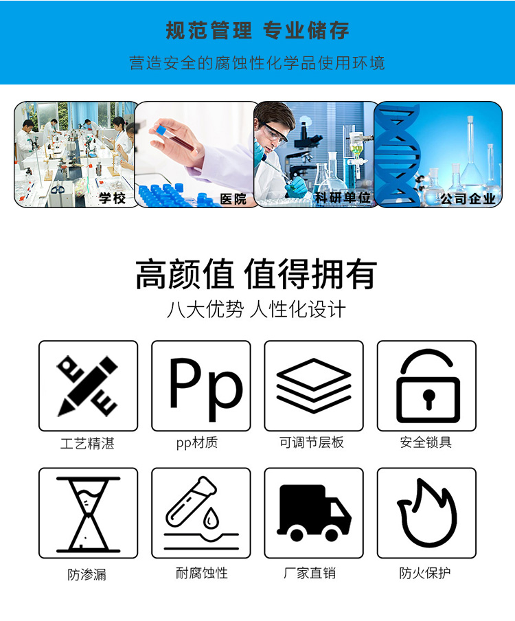 化學(xué)品儲(chǔ)存柜八大優(yōu)勢(shì)值得擁有
